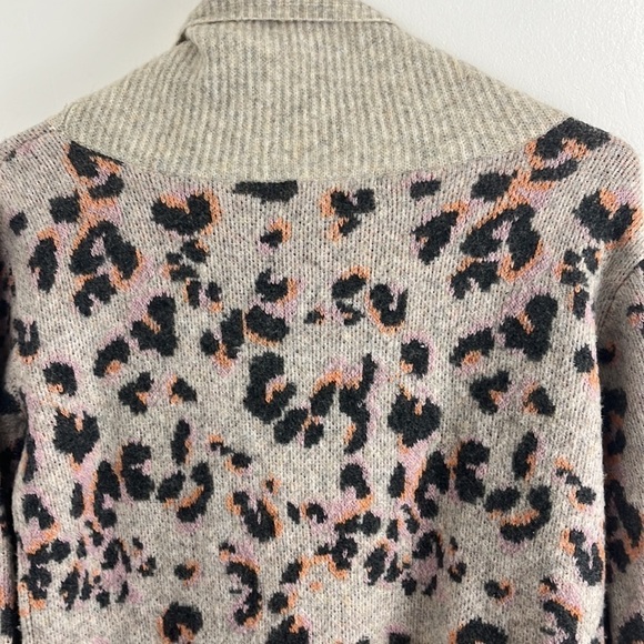 Anthropologie Beige Patterned Chunky Cowl Knit Sweater - Picture 9 of 9